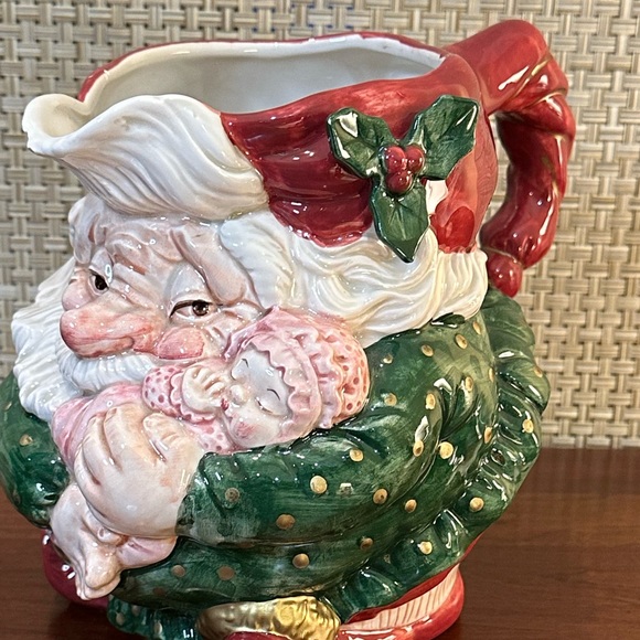 🎄🌟HP🌟VTG 1989 Fitz & Floyd Christmas Old World Elf Ceramic Pitcher - Picture 5 of 15